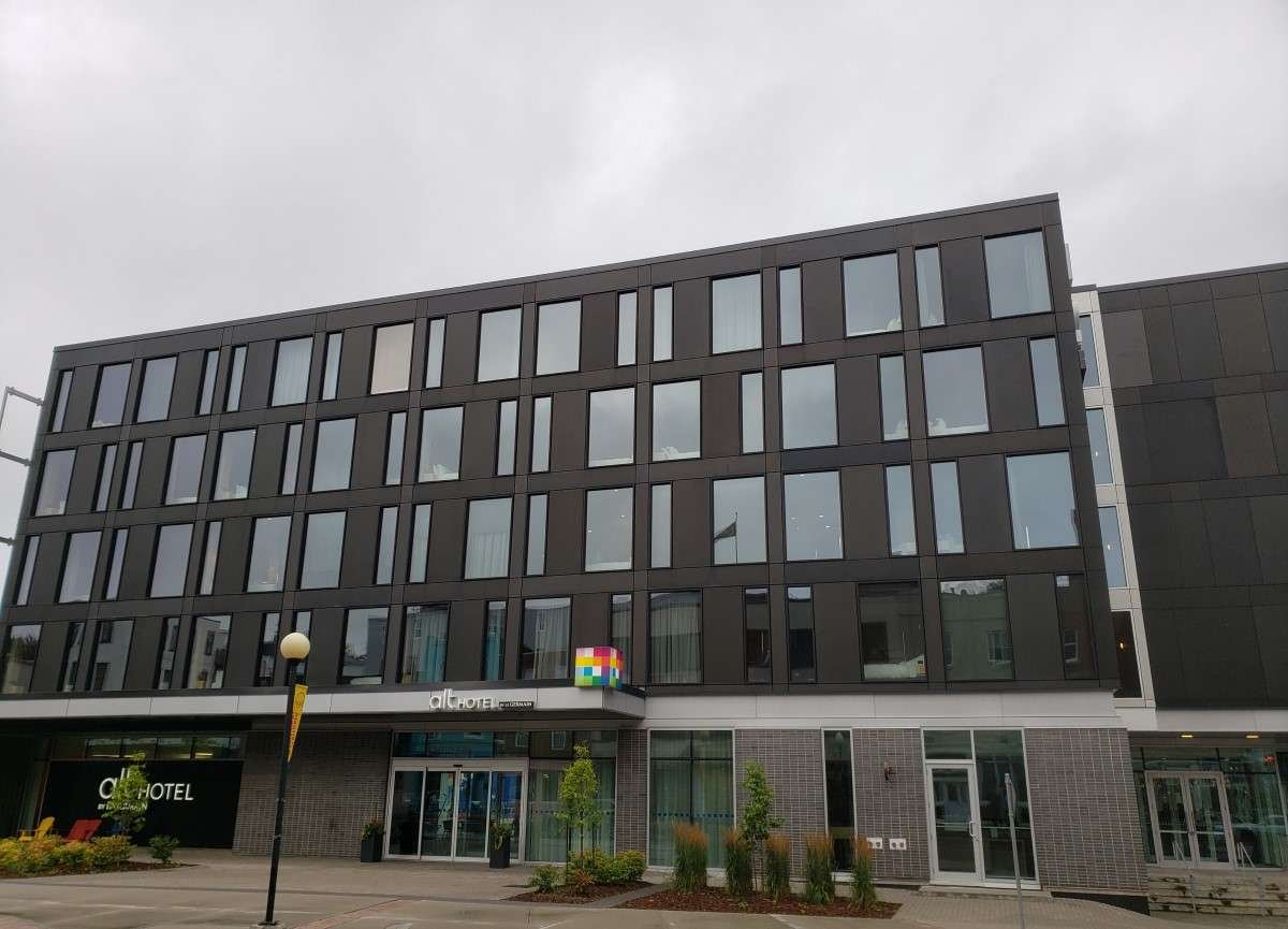 Alt Hotel in St. John's, offering modern accommodations and stunning views of the city.