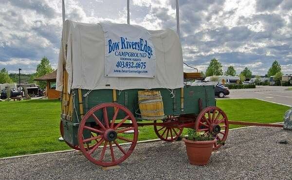 A tranquil campground by the Bow River, offering a peaceful retreat in nature.