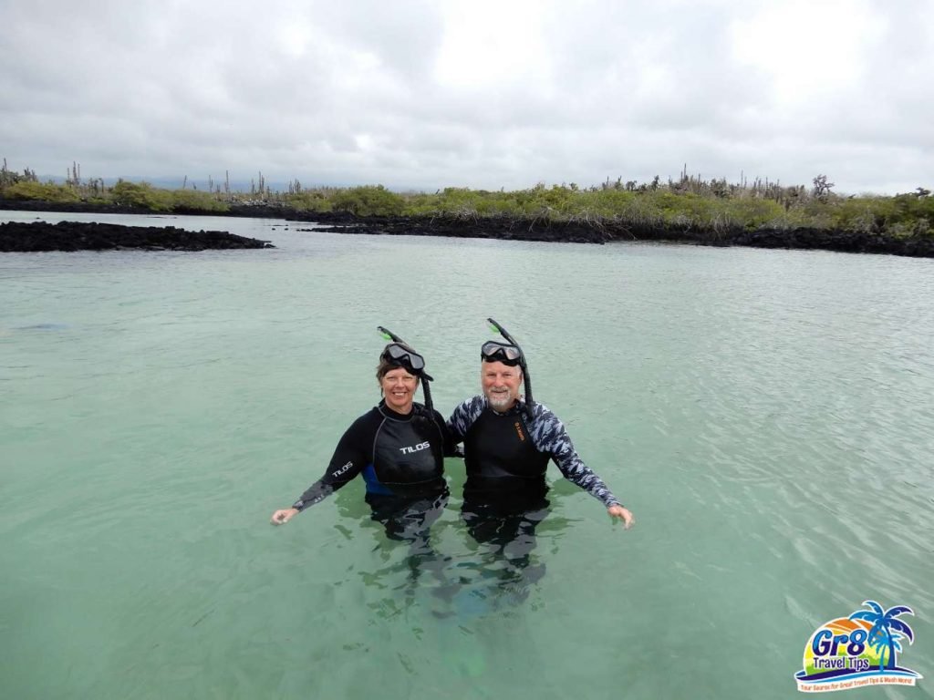 A snorkeling tour with Galatrails, exploring the vibrant underwater ecosystems of the Galapagos Islands.