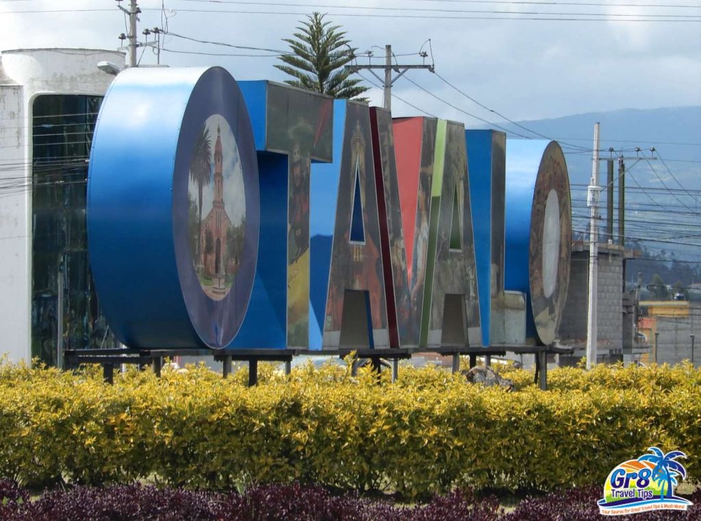 A vibrant scene from the Otavalo Indian Market, showcasing indigenous crafts and local culture.