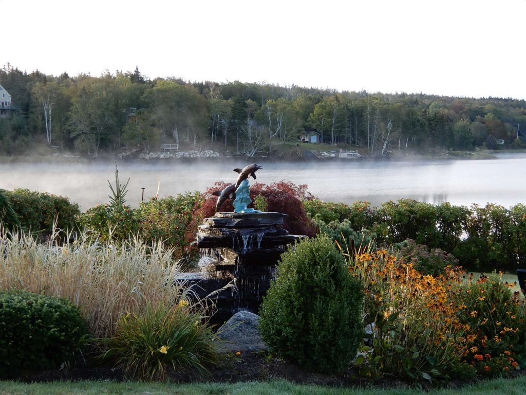 The scenic grounds of Worthington Oceanside Resort, offering peaceful retreats by the ocean.