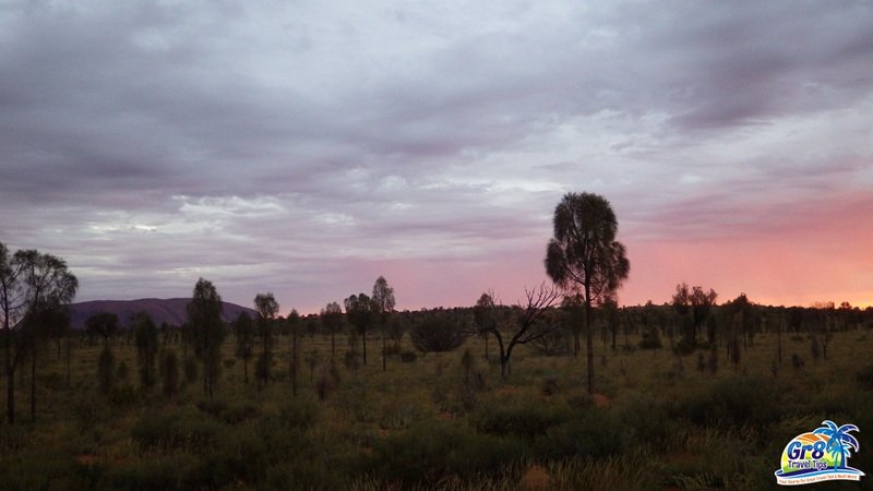 Sun Setting at Ayers Rock Australia